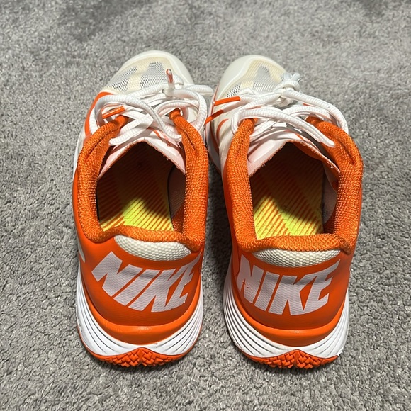 Men’s Nike Zoom Lunarlon Vapor Trainer Shoes Size 7 White/Orange - Picture 4 of 8